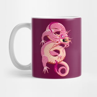 Pink Chinese Dragon Mug